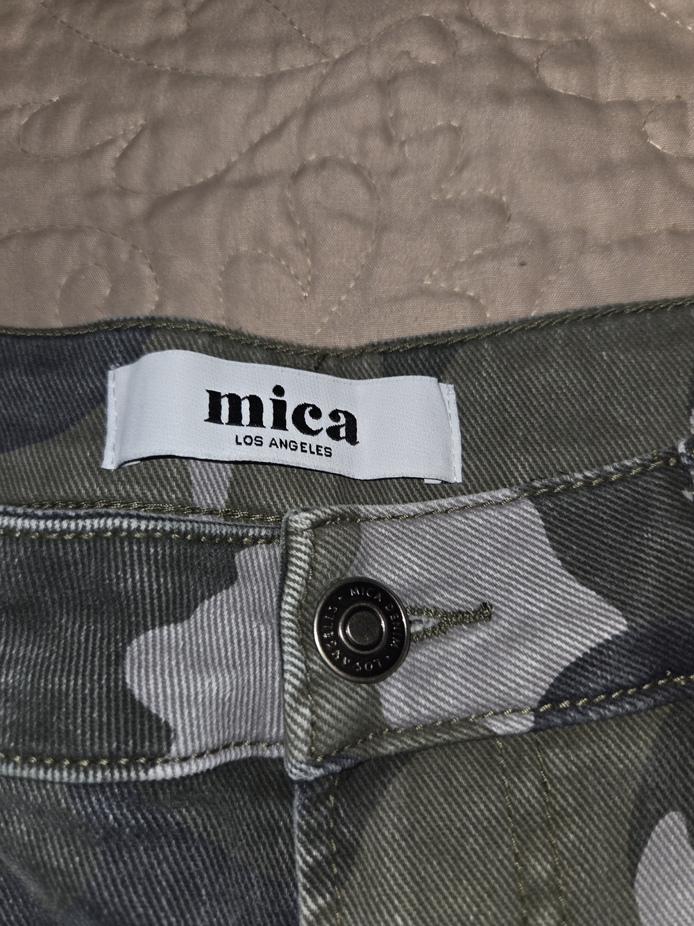 Mica Los Angeles Camo Jeans - Green & Gray